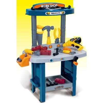 China MODEL TOY 2021 New Product Educational Workshop Repairing Toolbox Set Work Bench Set Toy For Kid for sale