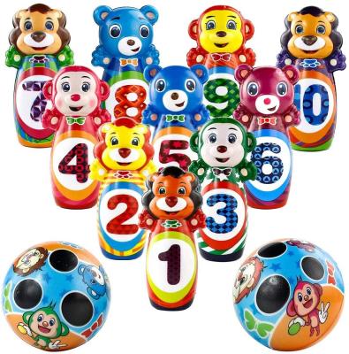 China Funy Kids Bowling Balls Set Skittles Game Model Kids Outdoor Toys Juego de Bolos for sale