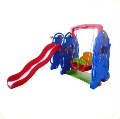 China Outdoor Body Kids Playground Swing and Slide Set Climber with Basketball Hoops Garden Toys Kids Slide for Toddlers for sale