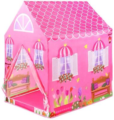 China Wholesale Funny Pink Princess Castle Room Indoor Kids Tent Outdoor Children Play Portable Beach Tent Teepee Kids for sale