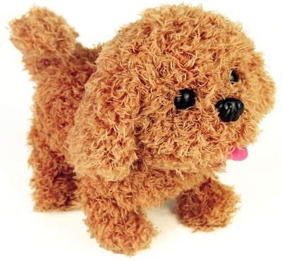 China Play Stuffed Pet Plush Puppy Toy with Tail Wagging and Debarking Electronic Soft Dog Doll Educational Toys for Toddlers Kids for sale