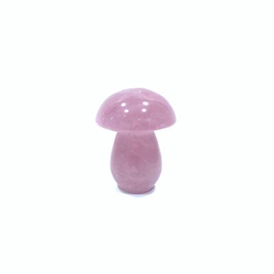 China China wholesale natural pink crystal mushrooms for wedding souvenir guest gifts for sale