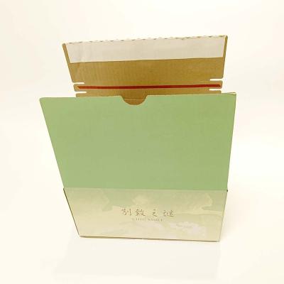 China Receclyed Mailing Box Material Corrugated Express Shipping Box Sturdy Cardboard Self Stick Zipper Packaging Boxes For Gift Mailing Business for sale