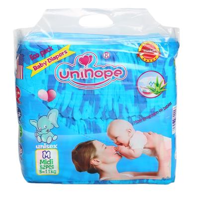 China Soft Breathable Baby diaper Disposable Newborn Diapers 3D Leak Prevention for sale