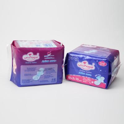 China Breathable PE Film Disposable Cotton Sanitary Pads High Absorption Sanitary Napkin for sale