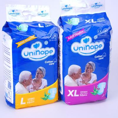 China Incontinence Nursing Care Adult Overnight Diaper Non Woven Fabric All Size Nappy for sale