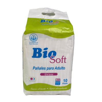 Κίνα Disposable Fluff Pulp Adult Overnight Diaper Super Absorbent Soft Breathable προς πώληση