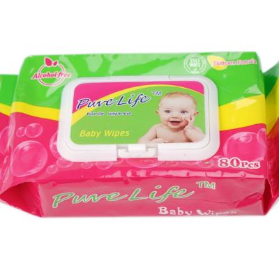 China Healthy life and Pure Life for your Baby. Daily use wet wipes, 80pcs per bag for sale