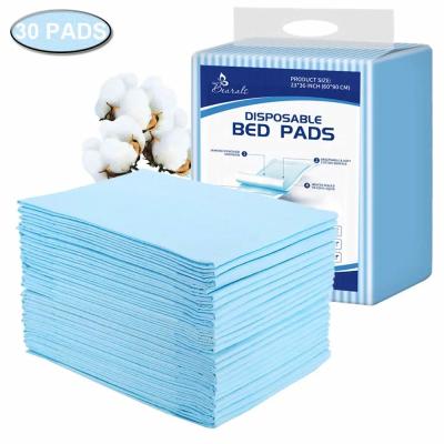 Cina Adult Disposable Underpad Incontinence Products 3D Leak Prevention Channel Customized Packing Super High Absorbency Plai in vendita