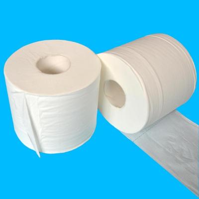 China Dot Embossed Ultra Soft Facial Tissue Paper Bathroom Tissue Toilet roll Paper for sale