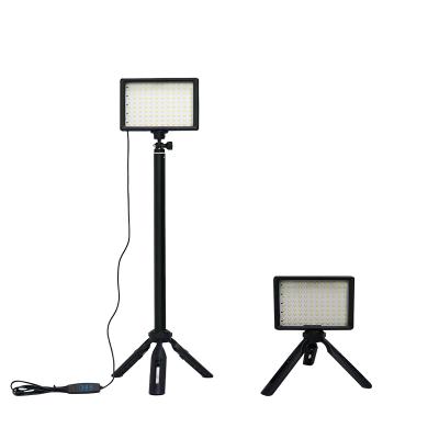 China Dimmable 5600K USB LED Visual Light 2-Pack with Adjustable Tripod Stand and Color Filters F-SKS-5 (Small) for sale