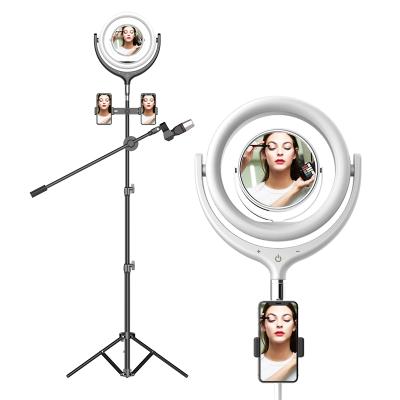 China Lighting Photographic Led Ring Light Kit With Phone Holder And Microphone F-539B2J(M+) for sale