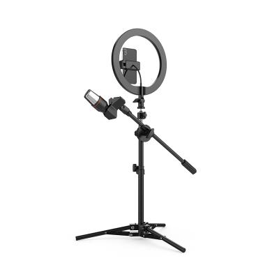 China 10 inch ring light with tripod stand and microphone F-532B1M for sale