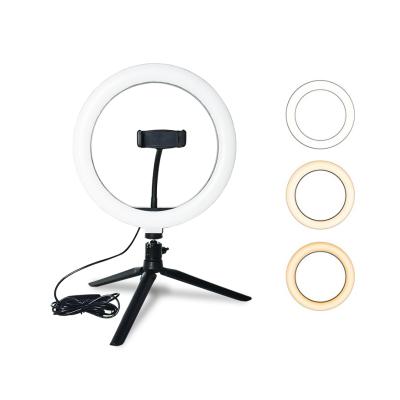 China USB Power Supply 10 Inch LED Durable Photo Ring Light With Tripod Stand F-532F1 for sale