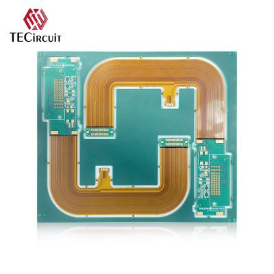 China 2 capas de placas de circuito rígido flexible Dedo de oro 0,15 mm de espesor PCB Flex rígido en venta