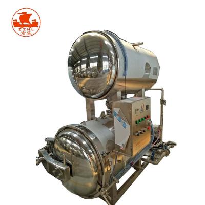 China Vía de esterilización Vapor de alta presión Automático de rociado de agua Semi Mini Retort Autoclave en venta