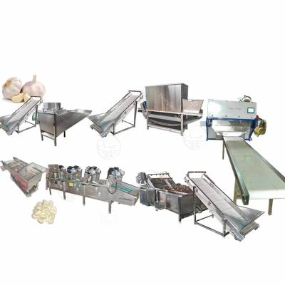 China Advantageous Industrial Garlic Breaking Peeling Peelersorting Processing Machine Line for sale