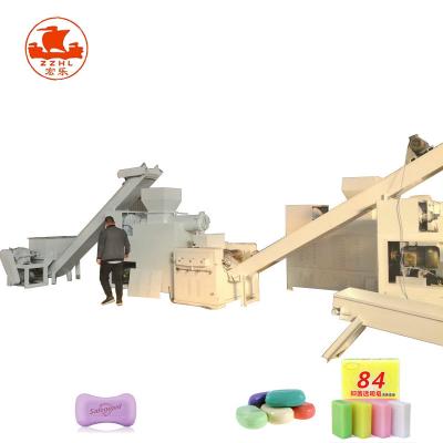 China Toilet Soap or Laundry Soap Making Machine with Plodder Stamper Cutter Production Line for sale