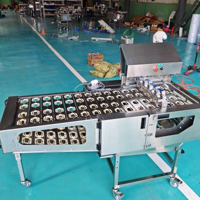 China Four Rows Of Duck Egg Egg Knocking Machine Efficient Automatic Egg Processing Equipment for sale