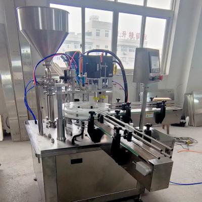 China High Efficiency Filling And Precise Capping Automatic Duck Bill Cap Filling And Spinning Machine for sale