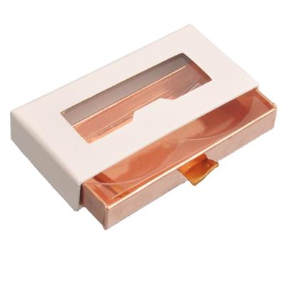 China Recyclable Sliding Drawer Lash Box Customized Unique Eyelash Packaging Boxes Packaging For Lashes for sale