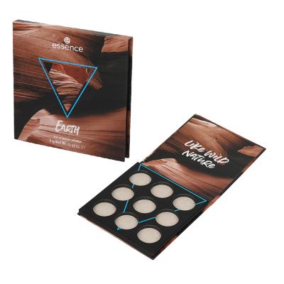 China Biodegradable Custom Magnetic Empty Makeup Palette Cardboard Eyeshadow Palette Wholesale Packaging for sale