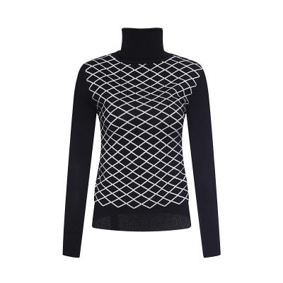 China Custom Wholesale Causal Sweaters Women Anti-pilling Crew Neck Jacquard Sueter Mujer Sweaters for sale