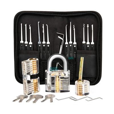 China Locksmith Tools New Practice Lockpicking Skills Amazon Hot Selling Style Lock Pick Set Door Lock Opener Lockpick Picking Tool for sale