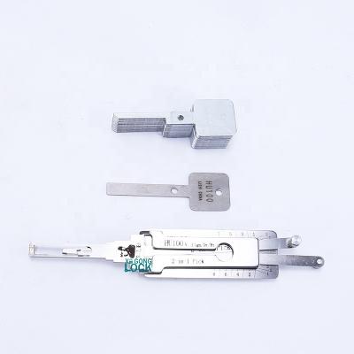 China 100% Original Locksmith Window And Lock Opener Lishi 2 In 1 HU100 Car Key Reader Tools For Car Key for sale