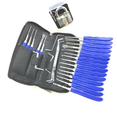 China Practice Lockpicking Skills 17PCS Stainless Steelhigh Quality Car Lock Picking Starter Kit Supplies Lock Pick Set for sale