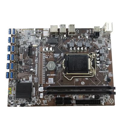 China New 12 Board B250 Motherboard USB3.0 Speedbridge Host Desktop Motherboard Interface Desktop Direct Plug Without CPU for sale