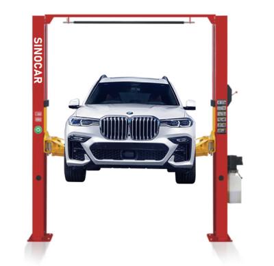 China Single arm manual open hydraulic car lift clearfloor gantry 2 post lifts two post car lift with CE 1# 3650*580*700mm 2# 900*300*350mm for sale