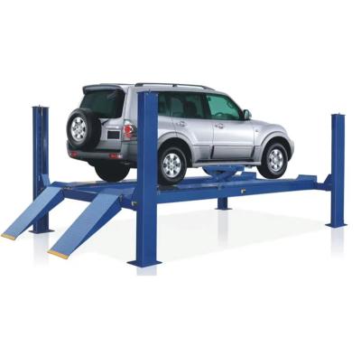 China Hot Selling Factory Price Four Post Car Lift With Second Lift Function Wheel Alignment Car Lift 1# 4350*700*850mm 2# 900*300*350mm 3# 1000*350*250mm for sale