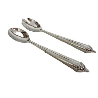 China Europe metal spoon and fork with heart-shaped handle set for sale