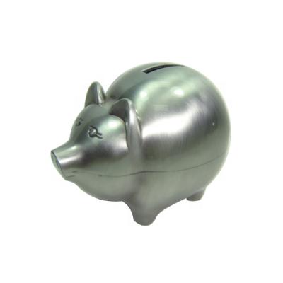 China Metal Exquisite Polished Swine Coin Bank for sale