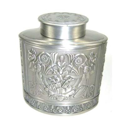 China Tea Tin-plated Oval Design Metal Tea Tin for sale