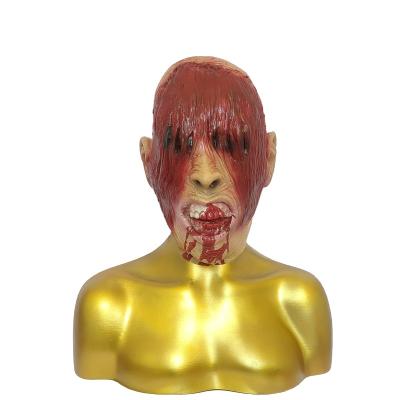 China High Quality Creepy Head Latex Horror Creepy Halloween Party Mask Cosplay Evil Halloween Party Costume Props for sale