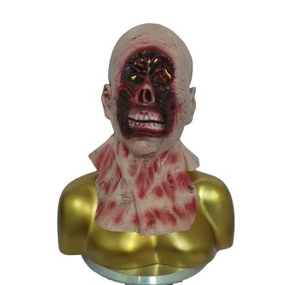 China Horror Realistic Evil Zombie Mask Halloween Party Latex Mask Zombie Mask Main Halloween Decoration for sale