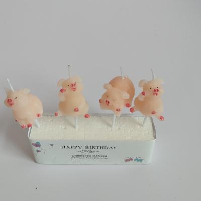 China Birthdays Clear Pig Natural Candles Handmade Candles For Home Decoration for sale