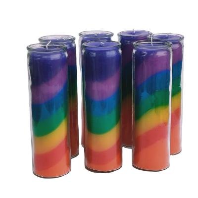 China Birthdays 2022 New Trend Custom Colorful Cylindrical Handmade Scented Candles for sale