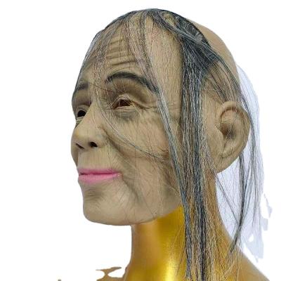 China Hot Selling Custom Decorative Party Supplies Face Halloween Party Decoration Silicone Human Mask for sale