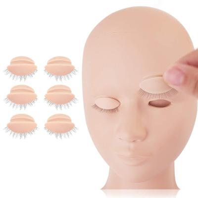 China One Main Experience Lash Practice Smooth Cheap Mannequin Eyelash Training Mannequin 3 Colors Eyelash Mannequin for sale