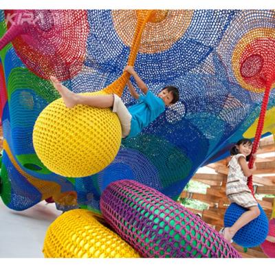 China Plastic Playground Kids Indoor Playground Climbing Hand Knitted Crochet Playground Set for sale