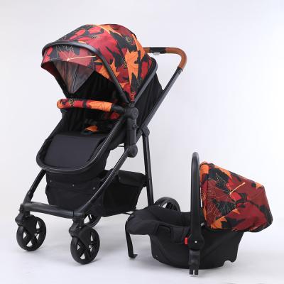 China Baby Stroller Wholesale Easy Folding Portable EN 1888 Approved 3 In 1 Lightweight Baby Stroller With Car Seat for sale