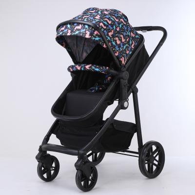 China Baby Stroller Portable High Landscape Easy Folding Foldable Newborn Baby Boy Girl - Doll Strollers Car Seat 3 in 1 for sale