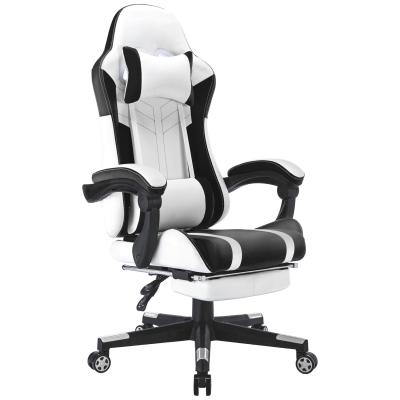 China Customized Color High Back Video Ergonomic Racing Metal Type PC Gaming Chair with Footrest for sale