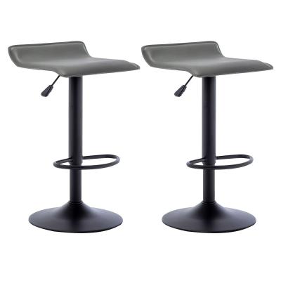 China General Modern Swivel Bar Stools PU Leather Airlift Barstools for Commercial Furniture for sale