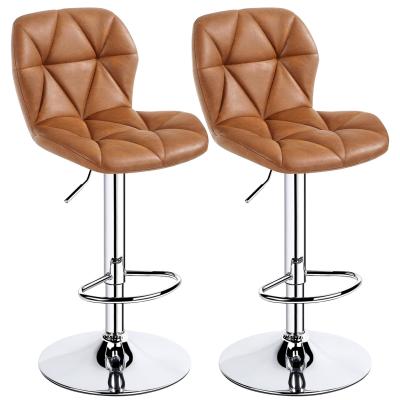 China ALINUNU 's Modern PU Leather Swivel Tall Bar Stools for Bar Room Restarant Furniture for sale