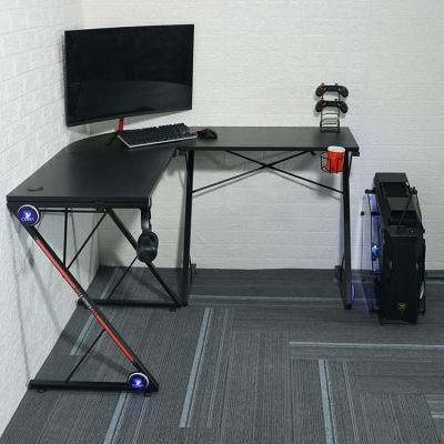 China Ergonomic Gaming Table Height Adjustable Gaming Light Desk with L*W*H 1300*500*782mm for sale