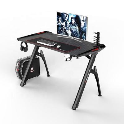 China Customized Computer Pc Gaming Desk Table For Internet Gaming With PU Surface Material for sale